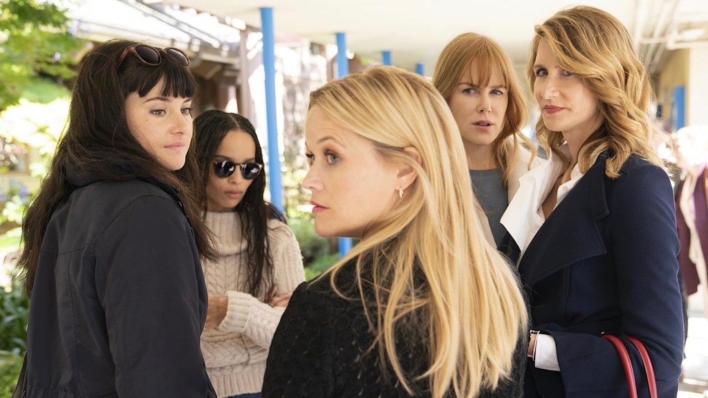 Shailene Woodley, Zöe Kravitz, Reese Witherspoon, Nicole Kidman, and Laura Dern in Big Little Lies