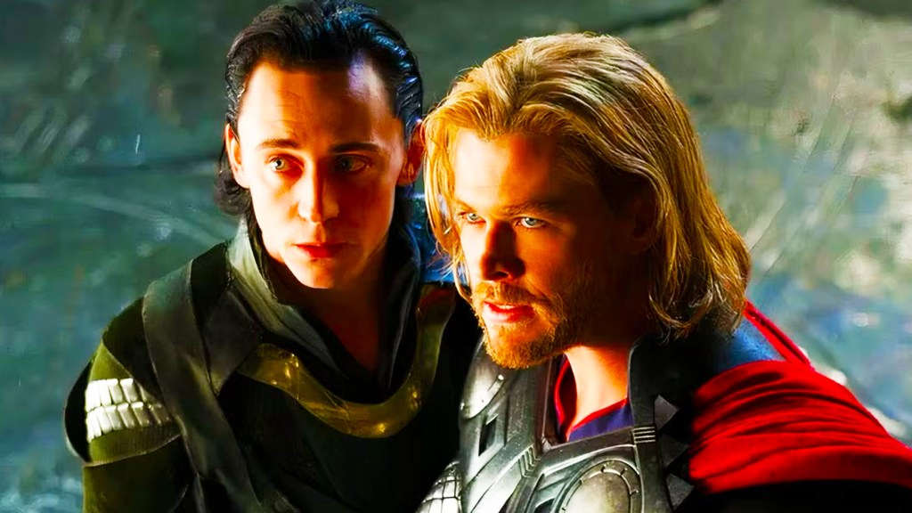 Chris Hemsworth's Thor and Tom Hiddleston's Loki in 2011's Thor